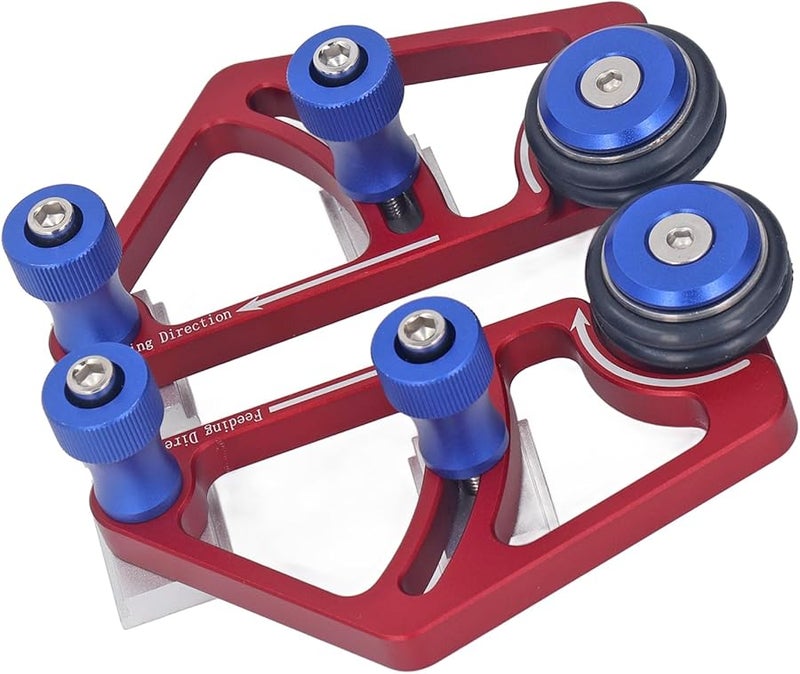 Aluminum Alloy Table Saw Bearing Feeder Guide Roller Adjustable Height Stable Woodworking - Image 3