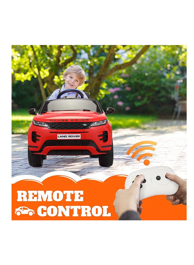 Range Rover Range Rover Evoque Licensed Electric Car, 12V Ride On Car With Remote Control For Kids - Red - Image 3