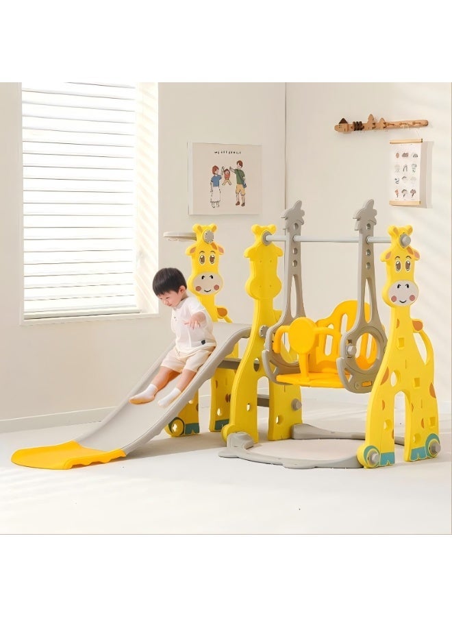 شريحة طفل صغير للأطفال الذين تتراوح أعمارهم بين 2 3 4 5 6 7 8 9، شريحة الطفل والأرجوحة للأطفال في الهواء الطلق في الأماكن المغلقة 3-10 سنوات من العمر، لعبة لعبة المنزل للبنين والبنات (A2) - Image 1