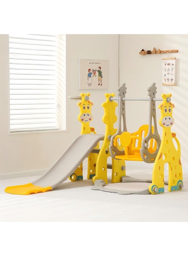 شريحة طفل صغير للأطفال الذين تتراوح أعمارهم بين 2 3 4 5 6 7 8 9، شريحة الطفل والأرجوحة للأطفال في الهواء الطلق في الأماكن المغلقة 3-10 سنوات من العمر، لعبة لعبة المنزل للبنين والبنات (A2) - Image 3