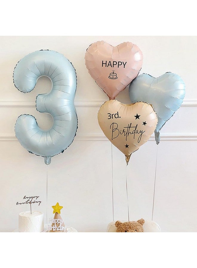 Mimeile Happy Birthday Balloon Sticker Bobo Party Decoration 5 Pieces Letter Number Balloon Decals Birthday Diy Paster For Birthday Party Baby Shower - Image 3