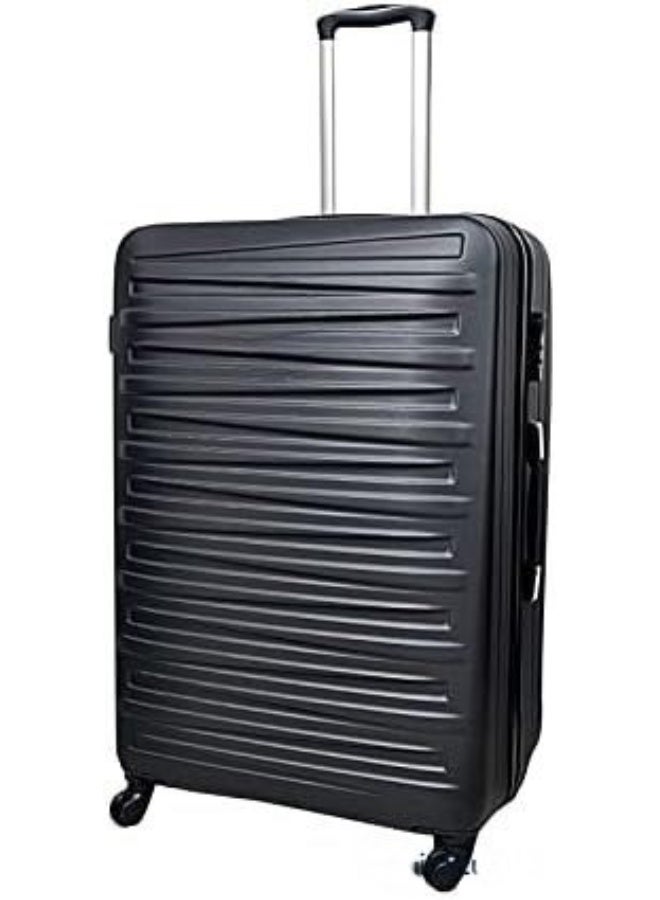 Travel Luggage Trolley Bags Set - 3 Pieces with 4 Wheels - Black - Image 2