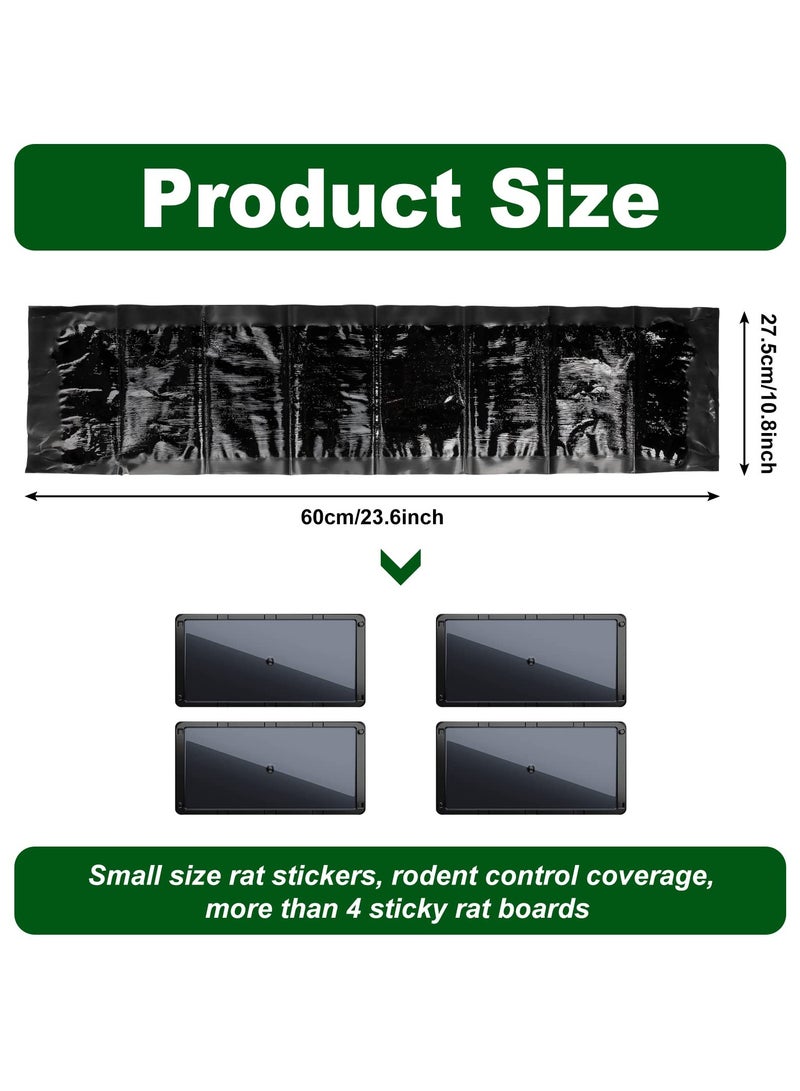 Generic SYOSI 8 Pcs Sticky Mouse Trap, Glue Traps for Roach & Mouse Multiuse Efficient Pest Sticky Board Super Viscous 24 Inch Sticky Mouse Trap for Restaurant Kitchen Hotel Office House (Black)  - Image 2