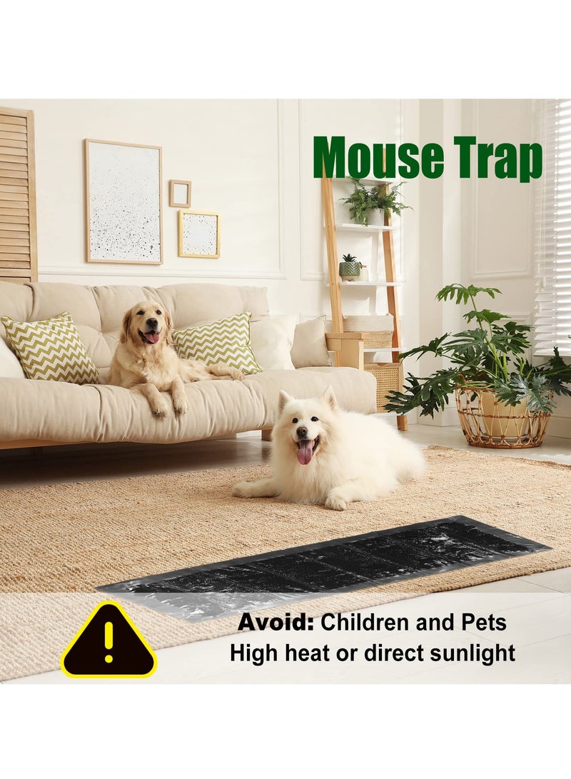 Generic SYOSI 8 Pcs Sticky Mouse Trap, Glue Traps for Roach & Mouse Multiuse Efficient Pest Sticky Board Super Viscous 24 Inch Sticky Mouse Trap for Restaurant Kitchen Hotel Office House (Black)  - Image 3
