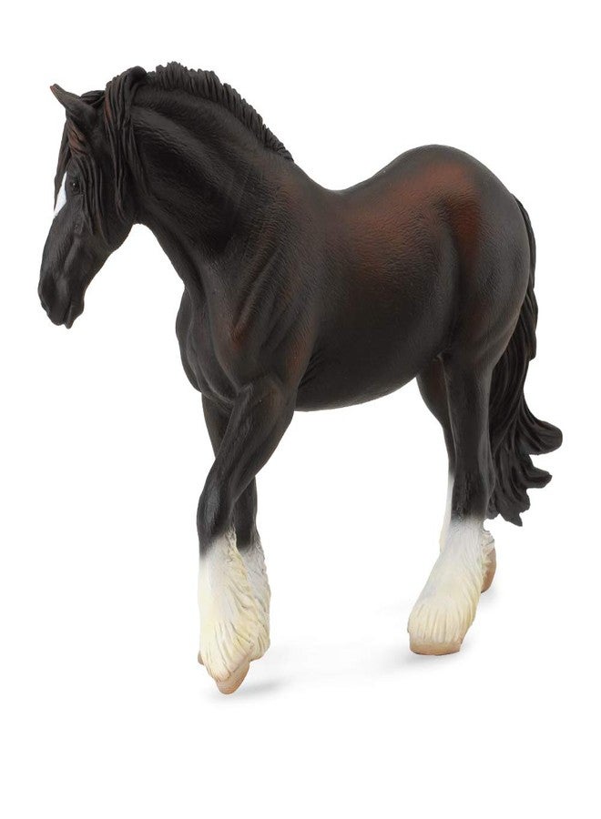 CollectA Shire Horse Mare, Black, 6.7"L x 4.8"H - Image 1