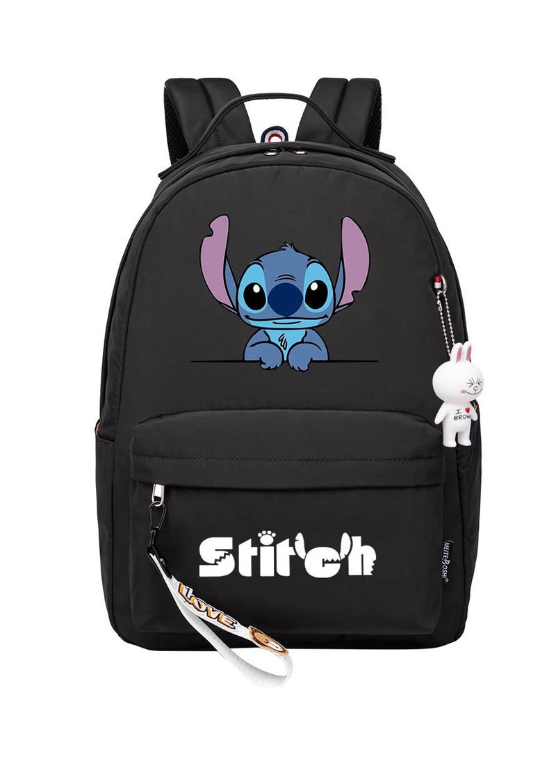 ستيتش حقيبة ظهر كارتون شبابية ذات سعة كبيرة للرجال والنساء