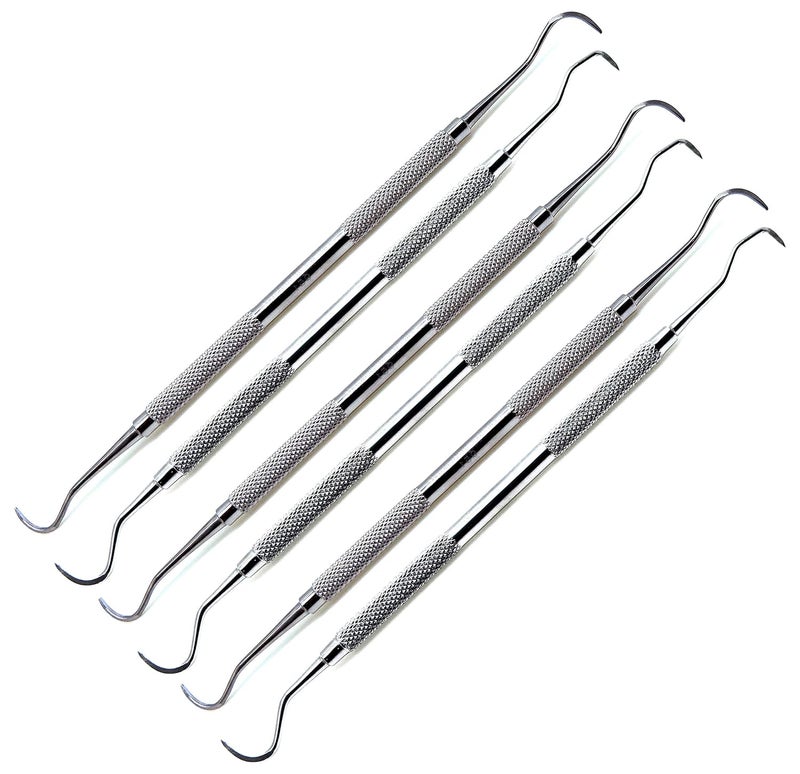SUPERIOR INSTRUMENTS Dental Sickle Scaler H6/H7 Jacquette Scaler U15/30 Anterior Posterior Double Ended Periodontal 6 Pieces Instruments Set - Image 1