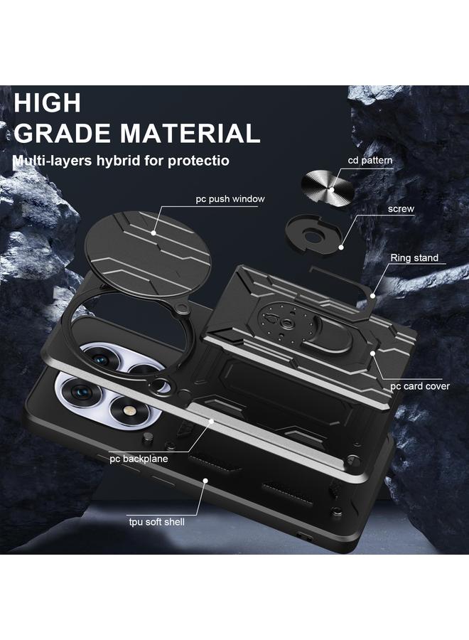 erorex Case For Redmi Note 14 Pro+ 5G Sliding Camshield TPU+PC Phone Case with Card Slot - Image 5