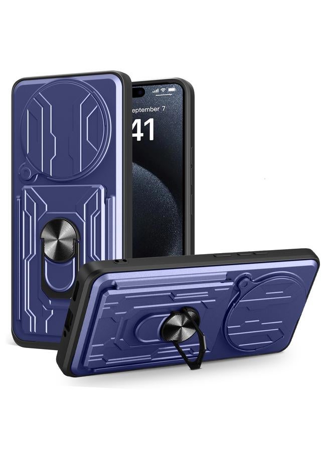 erorex Case For Redmi Note 14 Pro+ 5G Sliding Camshield TPU+PC Phone Case with Card Slot - Image 1