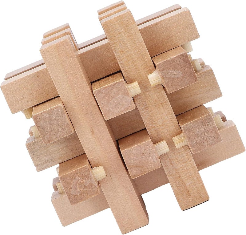 klarako Wooden Interlocking Puzzles, Jigsaw Lock Toy Intelligent Jigsaw Lock Toy Game Toy Adult Brain Teaser Toy Educational Toys for Ages 6 and Older - Image 5