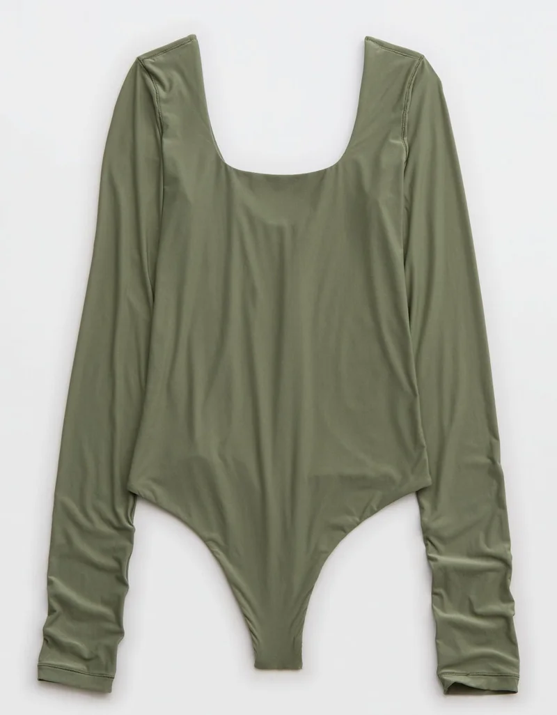 Aerie  Aerie SMOOTHEZ Long Sleeve Bodysuit for Women | Best Price UAE