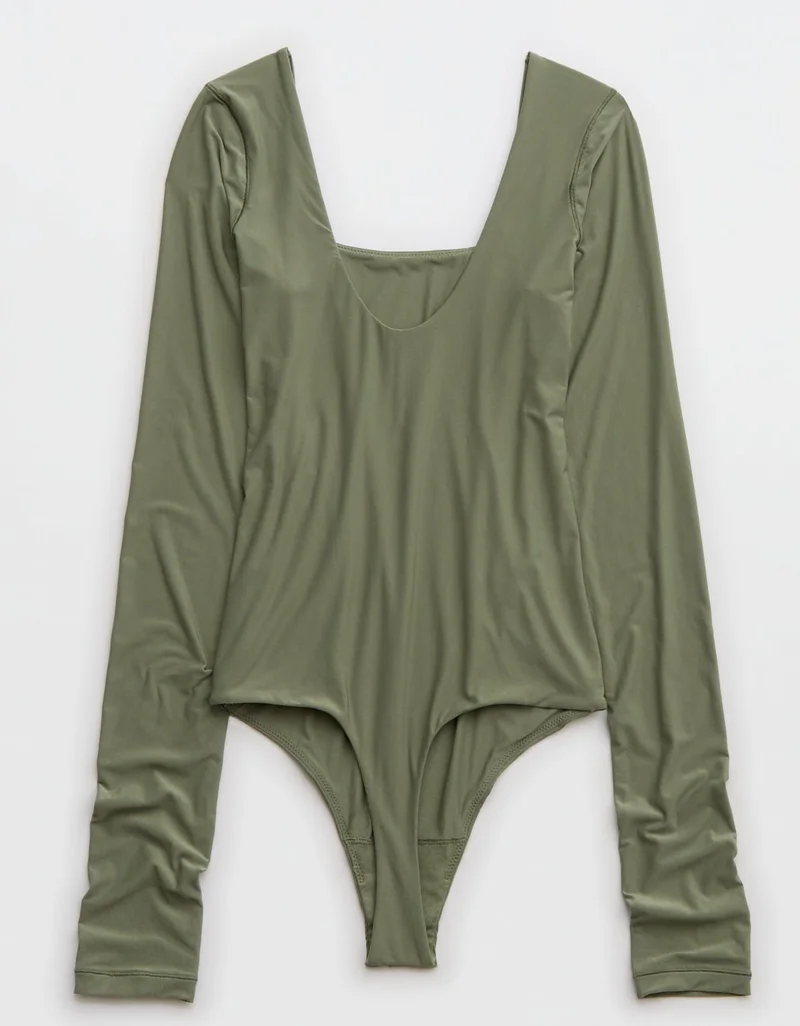 Aerie  Aerie SMOOTHEZ Long Sleeve Bodysuit for Women | Best Price UAE