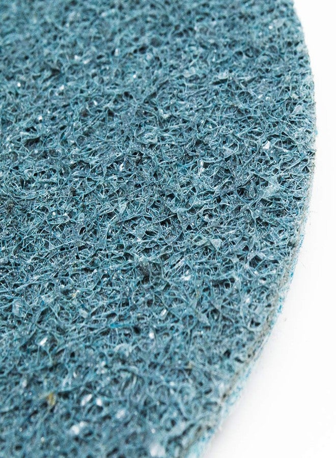 كاشطة القياس أقراص Benchmark Abrasives غير منسوجة، مقاس 7 بوصات، لتكييف الأسطح، لإزالة الطلاء والصنفرة والتلميع وإزالة النتوءات وتنظيف المطحنة الزاوية (عبوة من 10 أقراص) - (أزرق - ناعم) - Image 2