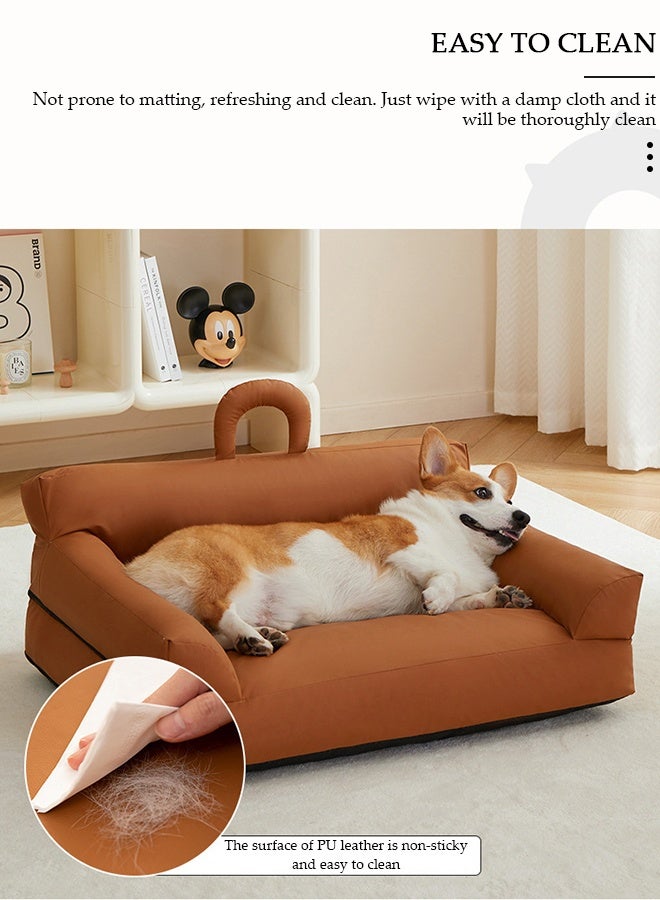 DUNISO Pet Couch Bed,Waterproof Dog Beds for Large Dogs,Sofa Dog Bed with Waterproof Lining, Removable Washable Cover and Nonskid Bottom Couch,Comfortable Sleep for Pet - Image 5