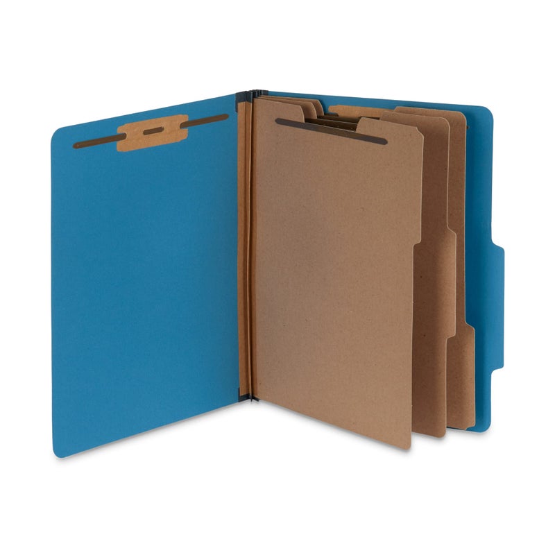 Blue Summit Supplies Dark Classification Folders, 3 Dividers, Letter Size with 2 Inch Tyvek Expansions, Use for Organizing Medical Records & Client Files, Great as Lease Folders, 10 Pack - Image 3