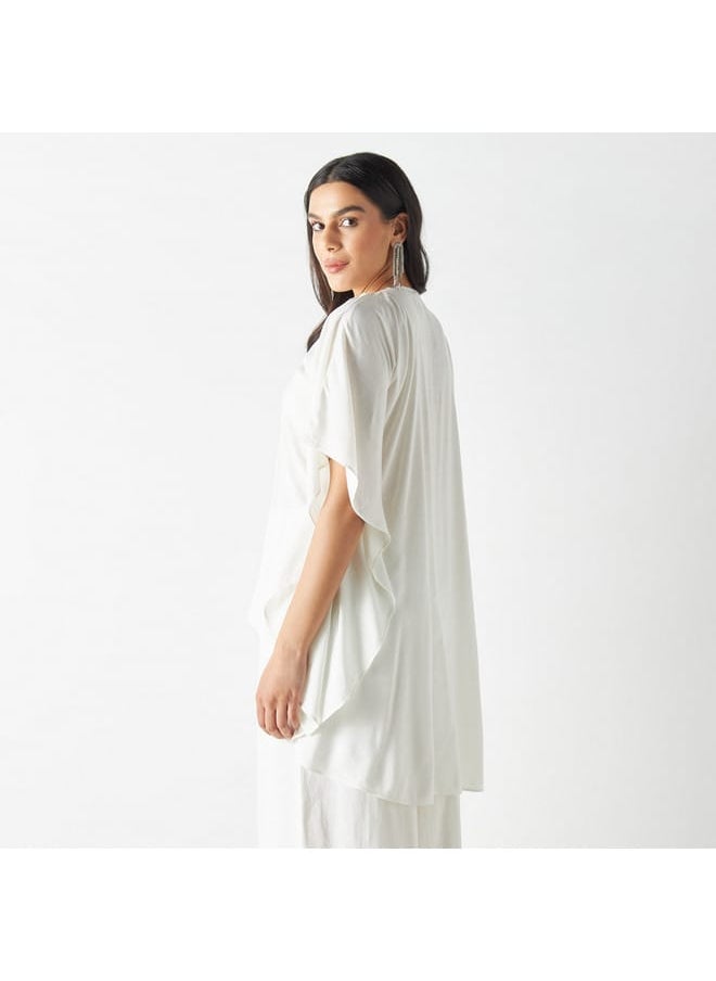 Iconic Iconic Embellished V-neck Kimono Top  - Image 3