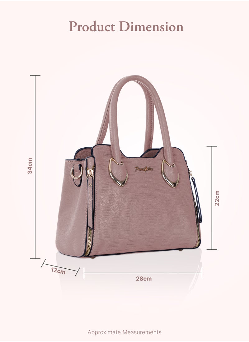 PARAJOHN Fashionable Ladies Top handle Bags Handbags for women Shoulder Crossbody bag Pink  - Image 5