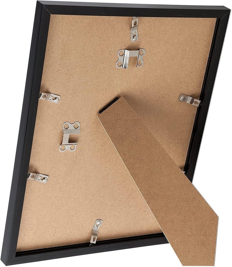 keibiubu مجموعة إطارات صور سوداء مقاس 9×12 بوصة من 3 قطع، إطارات صور عالية الشفافية لمقاس 9 × 12 بوصة للصور والملصقات والشهادات واللوحات القماشية والتركيبات، لجدار المعرض أو سطح المكتب، أفقي أو رأسي، مقاس 9 × 12 بوصة - Image 4