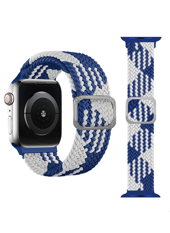 ISank Nylon Solo Loop Strap Compatible with Apple Watch 45/44/42mm SE /Series 7/6/5/4/3/2/1 Colorful  - Image 1