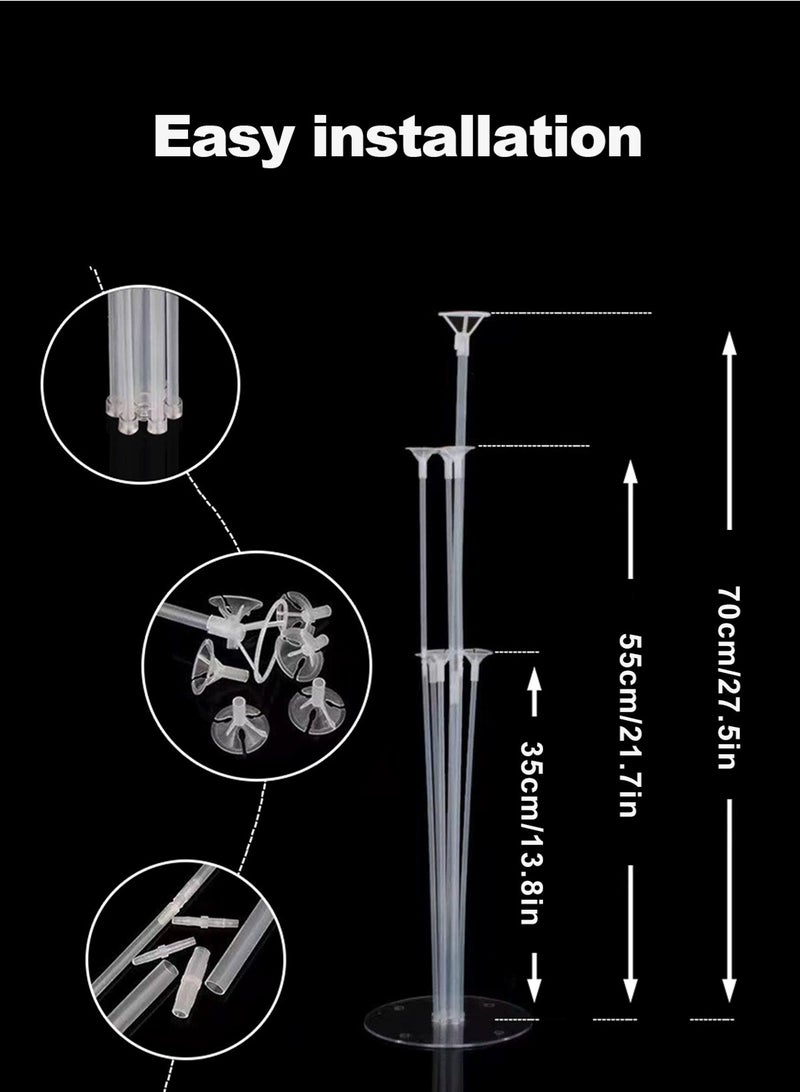 أوربازار طقم حامل البالونات - 4 مجموعات مع أعواد البالونات، وحوامل للطاولة والأرضية، وقوس مع قاعدة للحفلات والديكورات - Image 2