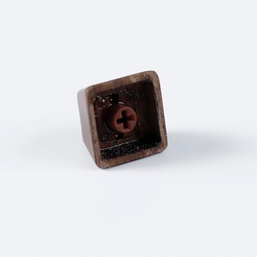 YMDK Wooden Keycap Solid Walnut Wood Keycap Novelty Keycaps Spacebar Esc Arrow Keys OEM Profile for Cherry MX Mechanical Keyboard (Esc R4 1 Key) - Image 4