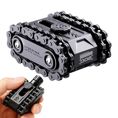 berotok 4 in 1 Fidget Slider Roller Chain Spinner Combo Metal Chain Fidget Toy with Tactile Feedback Clicking Sounds Stress Relief Sensory Toy for Adults Focus Tool for Work Study Waiting - Image 1