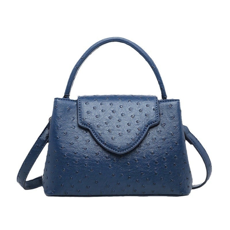 Popular Ostrich Pattern Handbag Women'S Fashion Shoulder Crossbody Bag Ready For Sale - Image 1