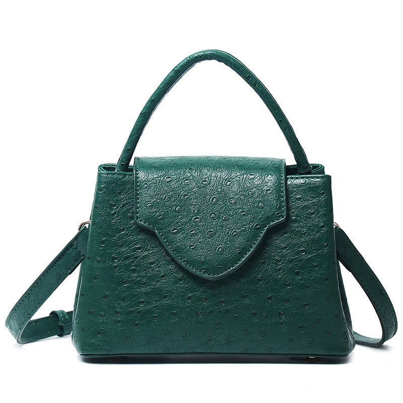 Popular Ostrich Pattern Handbag Women'S Fashion Shoulder Crossbody Bag Ready For Sale - Image 4