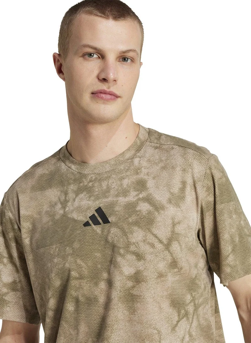 اديداس تيشيرت باور ايه او بي بيج بأكمام قصيرة للرجال