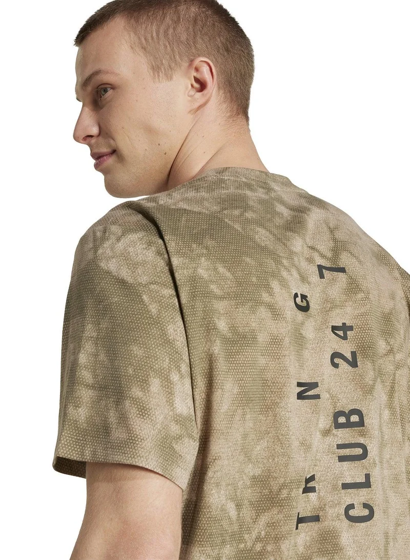 اديداس تيشيرت باور ايه او بي بيج بأكمام قصيرة للرجال