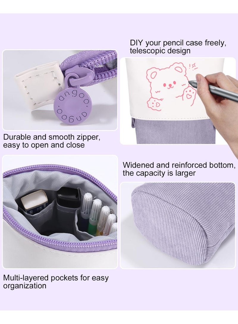 NANAO Pencil Case with Zip, Telescopic Pencil Case - Image 3
