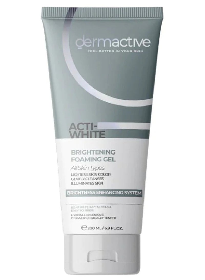 ديرماكتيف اكتي وايت غسول فوم لتنظيف البشرة وتفتيحها - 200 مل