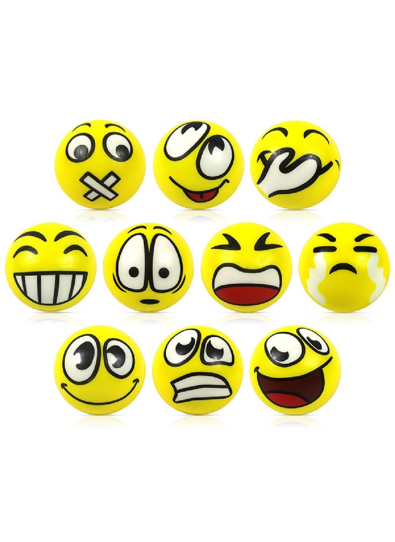 Genérico Cartoon Expression Solid Sponge Ball Children’s Decompression Toy 12-Pack  - Image 2