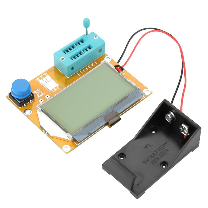 12864 شاشة الكريستال السائل عرض الترانزستور المحث مكثف متر متعدد الوظائف اختبار إيقاف التشغيل التلقائي يعمل بالبطارية - Image 4