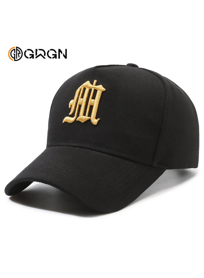 Grgn Men's Large Head Cirference High Crown All-season Baseball Cap Versatile Visor Hat Sun Protection Cap - Image 1