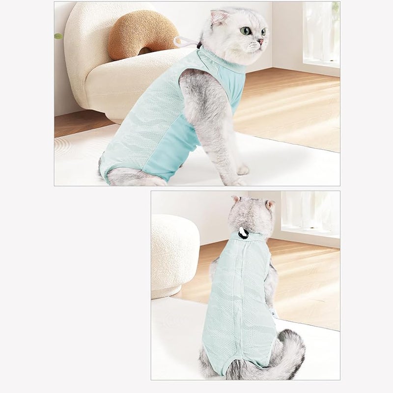 Small Cat Recovery Suit Post Surgery Anti Lick Protective Clothing Color D - Image 2