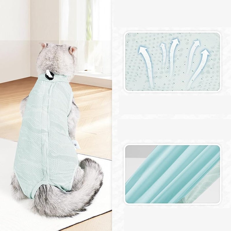 Small Cat Recovery Suit Post Surgery Anti Lick Protective Clothing Color D - Image 5