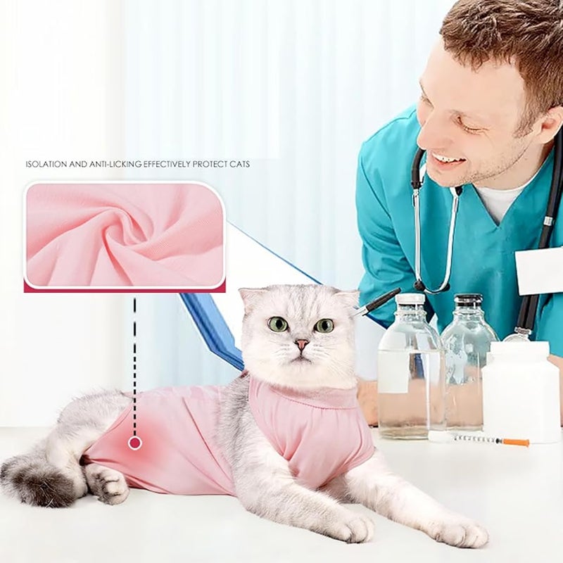 Small Cat Recovery Suit Post Surgery Anti Lick Protective Clothing Color D - Image 4
