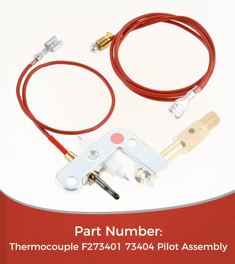 Lemfema F273401 73404 Pilot Assembly Propane Natural Gas Thermocouple Replacement for Mr Bubby Heater Pilot Burner MH9B MH9BX MH18B, Compatible for Dewalt Small Propane Heater MH9B MH9BX MH18B - Image 4