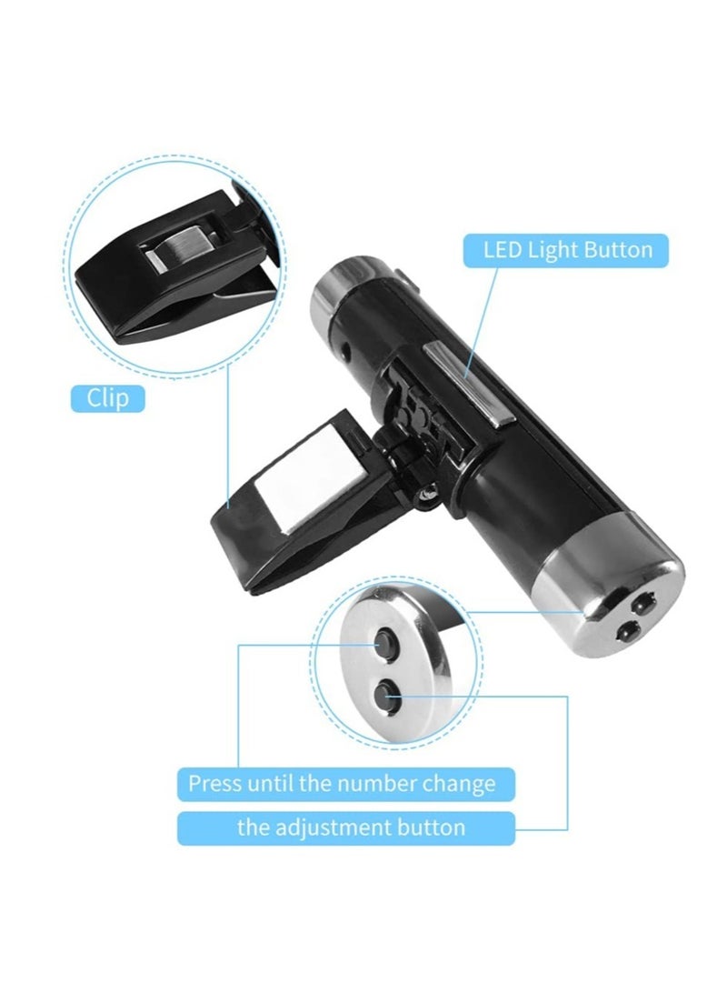 Car Temperature Clock Clip-on Car Thermometer Auto Dashboard Digital Clocks Vehicle Temperature Gauge with Backlight and LCD Display for Truck Car (Blue Backlight) - Image 3