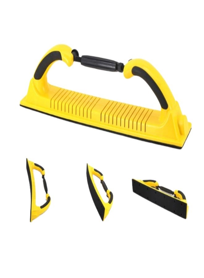 Bewinner Adjustable Curvature Dust Extraction Hand Sanding Block for Auto Body, ABS Multi- Use, 70x400mm - Image 1