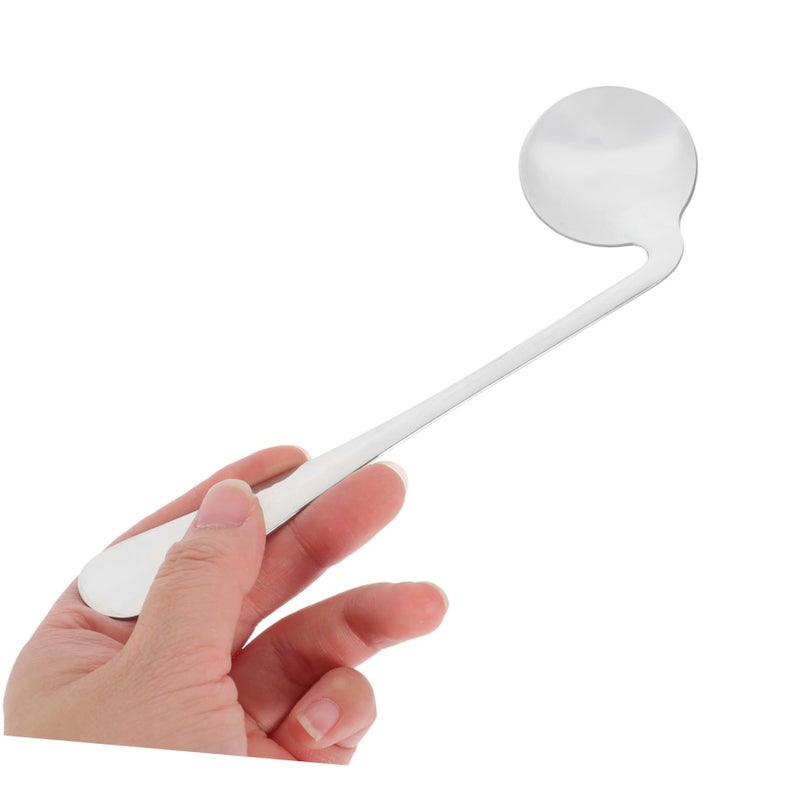 Stainless Steel Curved Fork Spoon for Right Handed Elderly Non Slip Grip - Image 5