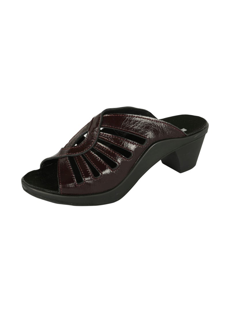 ROMIKA - Romika Ladies Block Heel Sandals  Bordo - Image 1