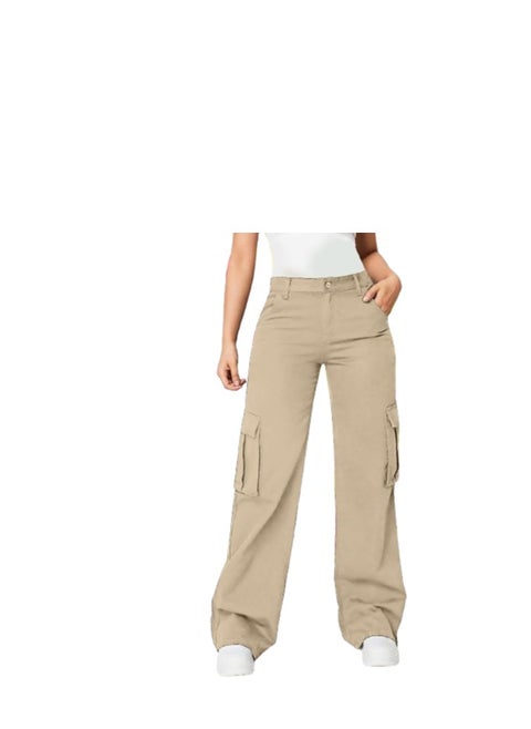 Beige women's trousers