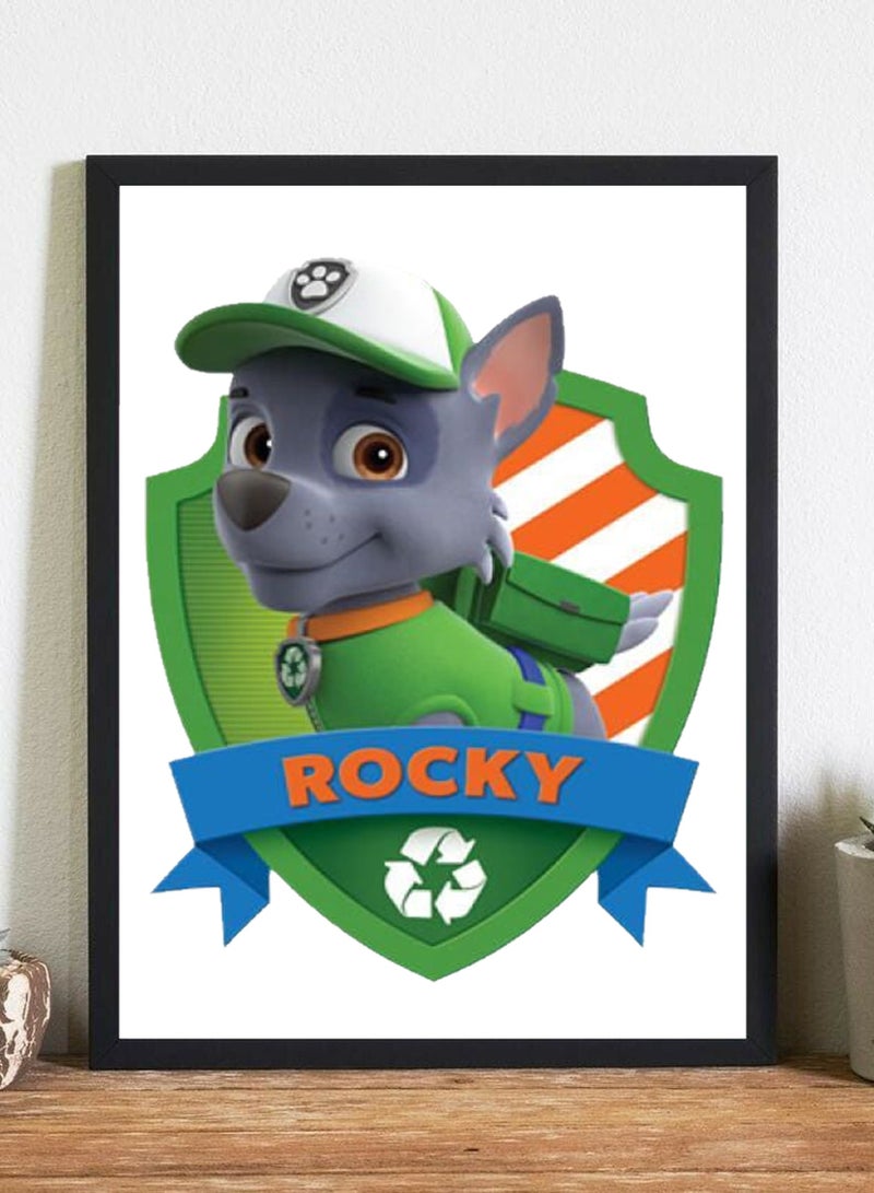 URBANTRANDS Paw Patrol Wall Decor Poster With Frame  - Image 1