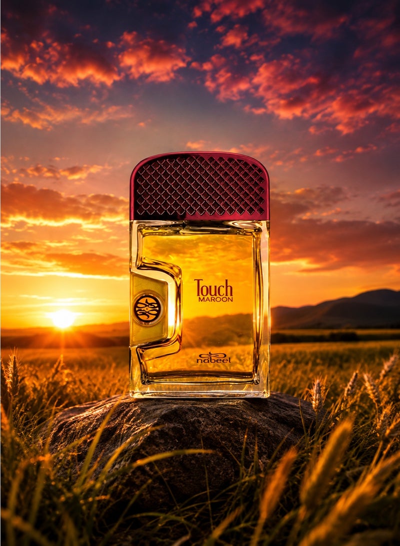 Nabeel Touch Maroon Eau De Parfum 80ML Long Lasting Luxury Unisex Fragrance - Image 4