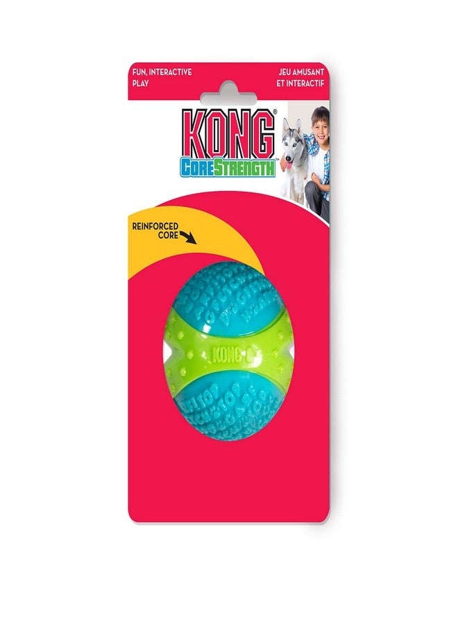 KONG CoreStrength Ball - Dog Dental Chew Toy - Durable, Multi-Layered Dog Toy for Enrichment Play & Dental Care - with Textured Body for Teeth Cleaning - for Large Dogs - Image 2