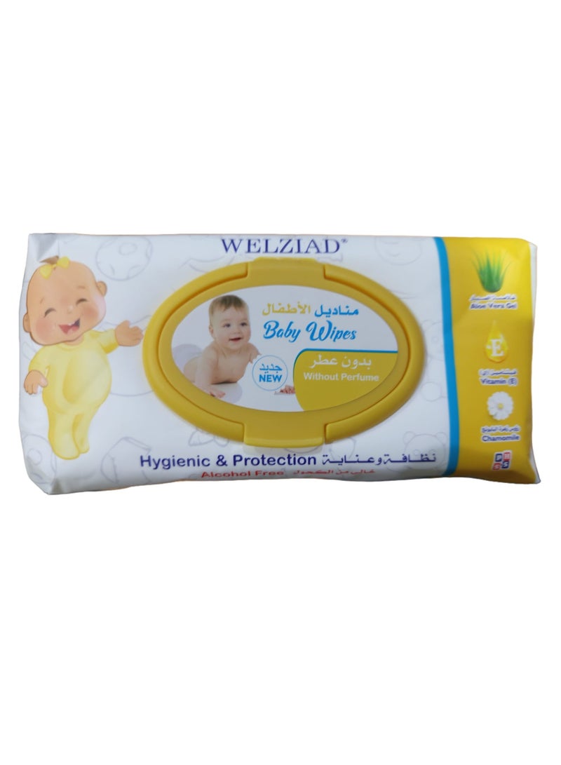 WELZIAD Baby Wipes Unscented  80  Wipes - Image 1