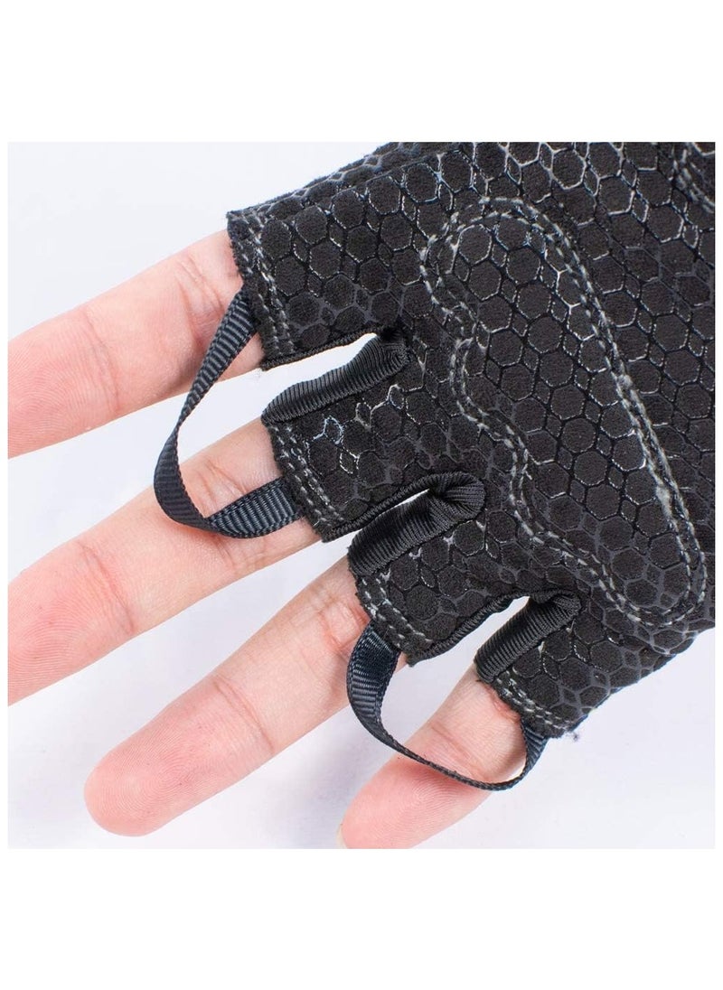 BURNLAB - Burnlab Flex Gym Gloves for Men and Women - Ideal for Weightlifting, Cycling, Crossfit, Offers Good Grip and Soft Padding (Large , White) - Image 1