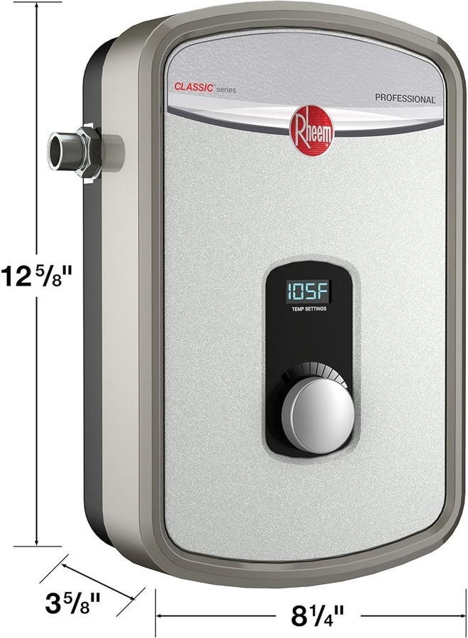 Rheem سخان مياه بدون خزان RTEX-13 سكني 240 فولت، رمادي - Image 2